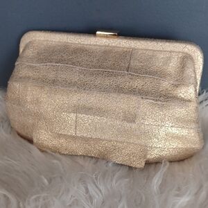 J.Crew Distressed Leather Clutch